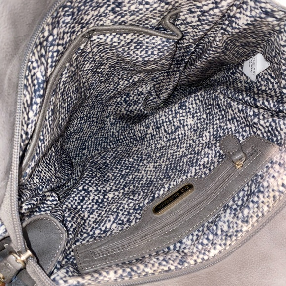 Big Buddha Gray and Brown Fringe Shoulder Bag - Picture 8 of 8